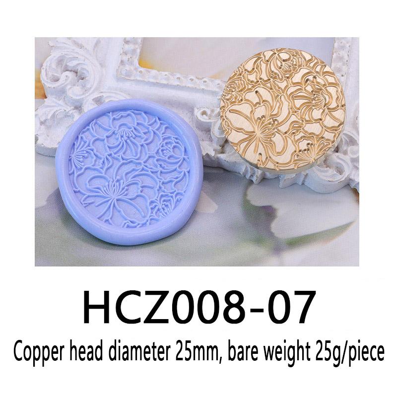 green plant series pattern Wax Seal Stamp Engraved Seal Head nvitation wax stamp Replace head Flowers Leaf Decorate Gift HCZ008