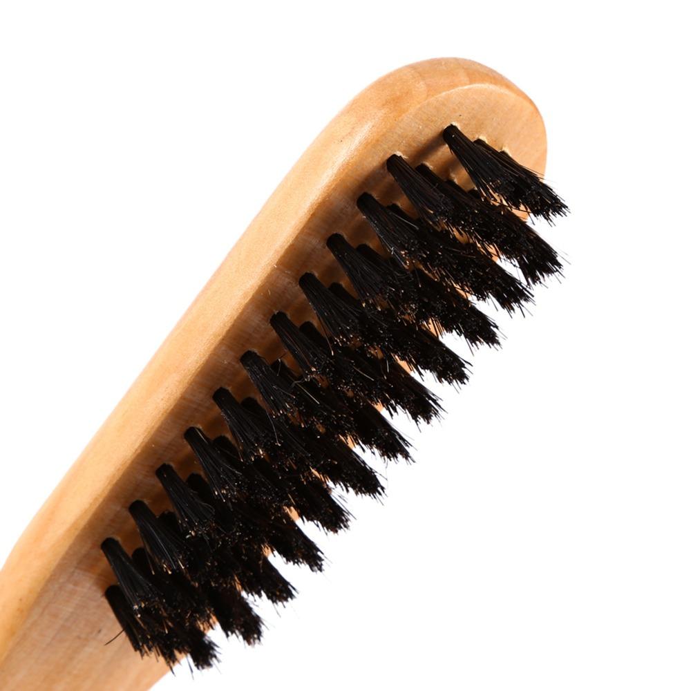 Anti-Static Double Brushes Comb Double Sided Wooden Hair Straightening Brush Home Salon