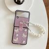 Bracelet Phone Case For Samsung Zflip7 Clamshell Folding Screen Huawei Pocket2 Rhinestone Butterfly