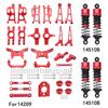 Mjx 14210 14209 H14BM Metal Steering Cup Upper Lower Swing Arm Set Shock Tower Bracket Body Post Hyper Go RC Car Upgrade Parts