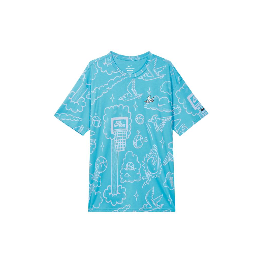New Nike T Shirts Men's Blue DZ2699-416