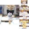 Cute Sanrio Characters Plushies Kuromi Cinnamoroll Melody Backpack Keychain