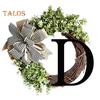Door Wreath Pendant No Watering Add Atmosphere Anti-break Exquisite Eucalyptus Door Wreath Pendant Balcony Supply
