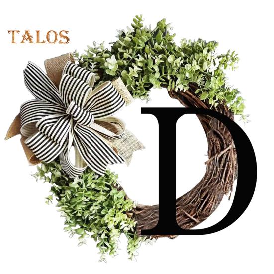 Door Wreath Pendant No Watering Add Atmosphere Anti-break Exquisite Eucalyptus Door Wreath Pendant Balcony Supply