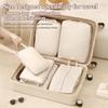 4Pcs Compressive Travel Storage Bags Thick Zipper Storage Bags Travel Accessories Travel Organizer Bags