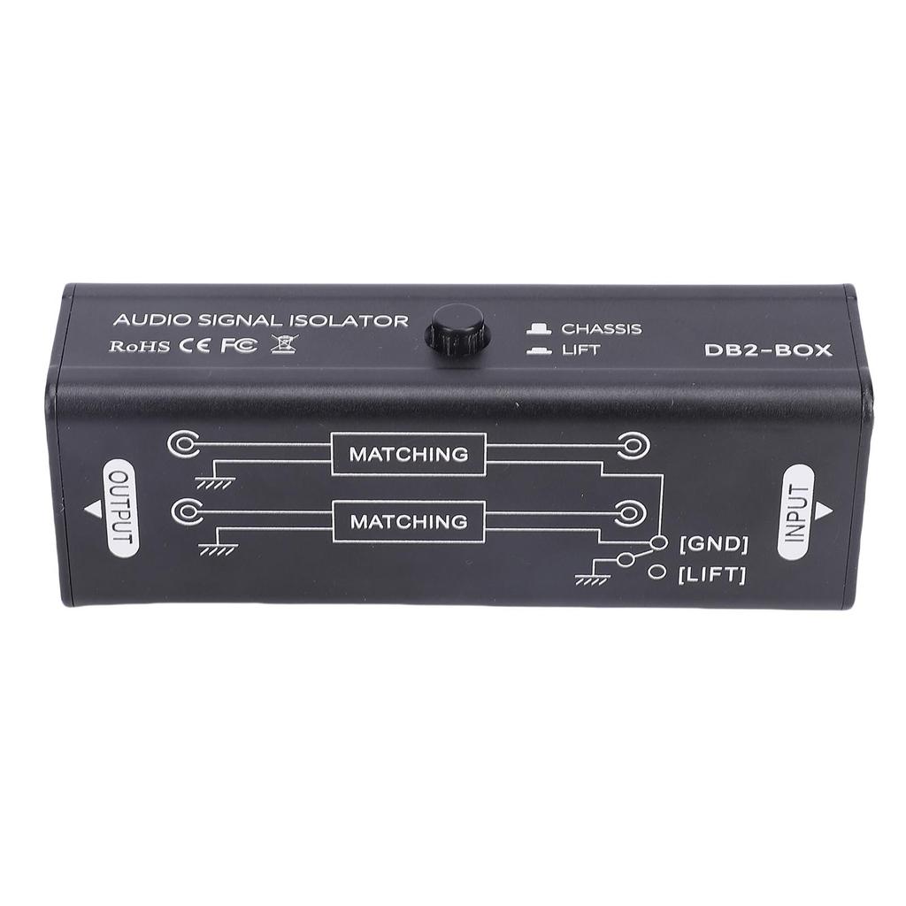 Audio Signal Isolator Passiver Brummunterdrücker Präzise Isolation 3,5mm Schnittstelle Audio Rauschfilter für Konzertstudio