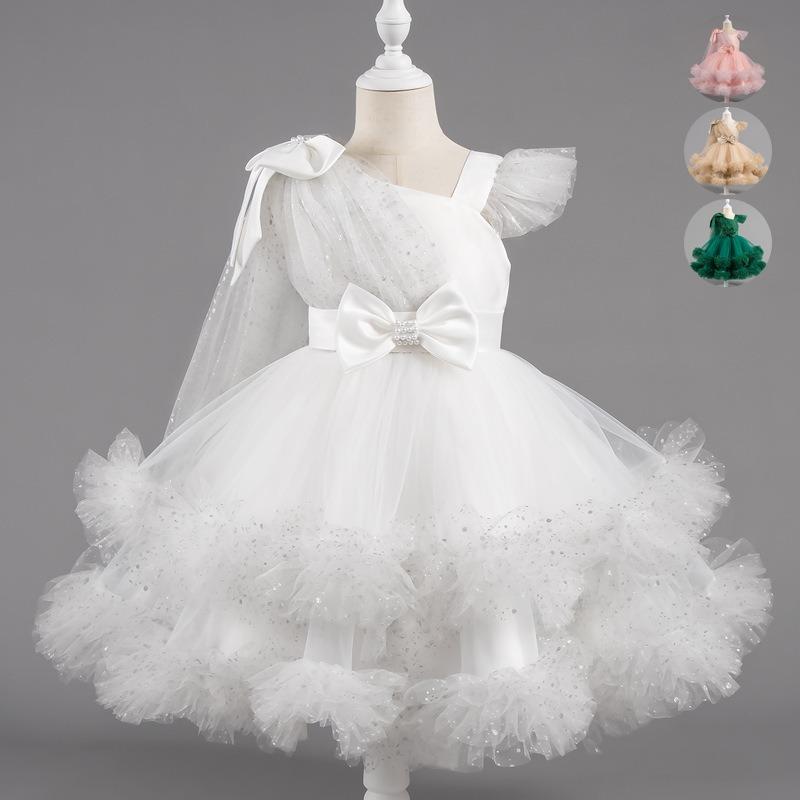 Little Girls Puffy Tulle Princess Dress Birthday Party Formal Dress