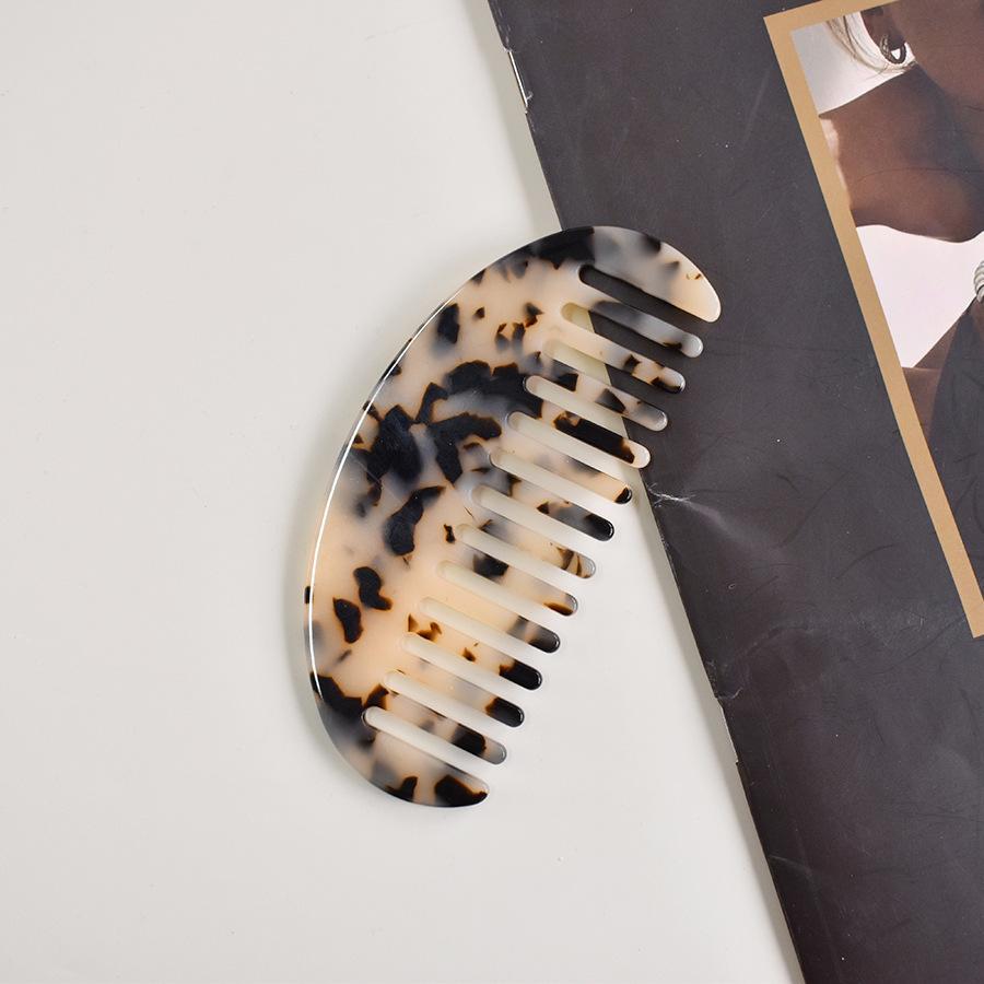 

Popular Hair Combs In Europe and America, Hot-selling Acetic Acid Board Comb Anti-static Marble Pattern Hair Comb