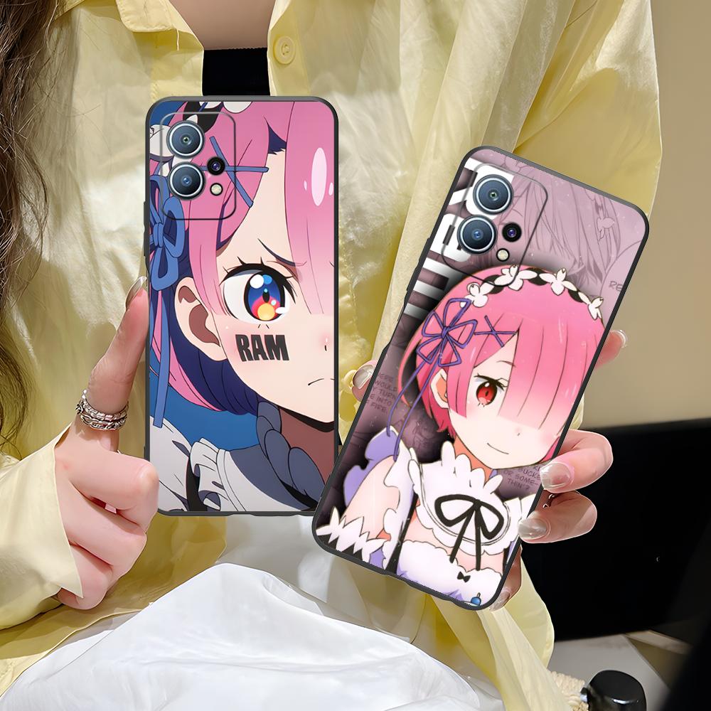 ReZero Ram Waifu Mobile Phone Case for Huawei P60 P50 P40 P30 P20 P10 P9 P8 Pro Lite Plus Colorful Printing Cover Cover Pretty