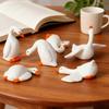 6 Pieces Animal Geese Figurine Ornament Animal Dashboard Figurines Desktop Statue Accessories for Home Party Birthday Gift