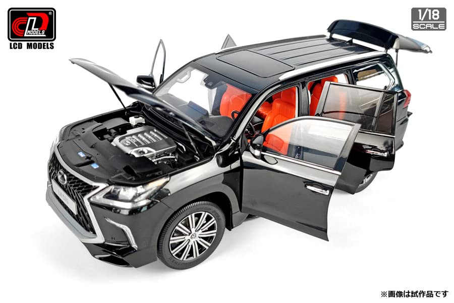 LCD MODELS Lexus LX570 Black Finished Product 1/18
