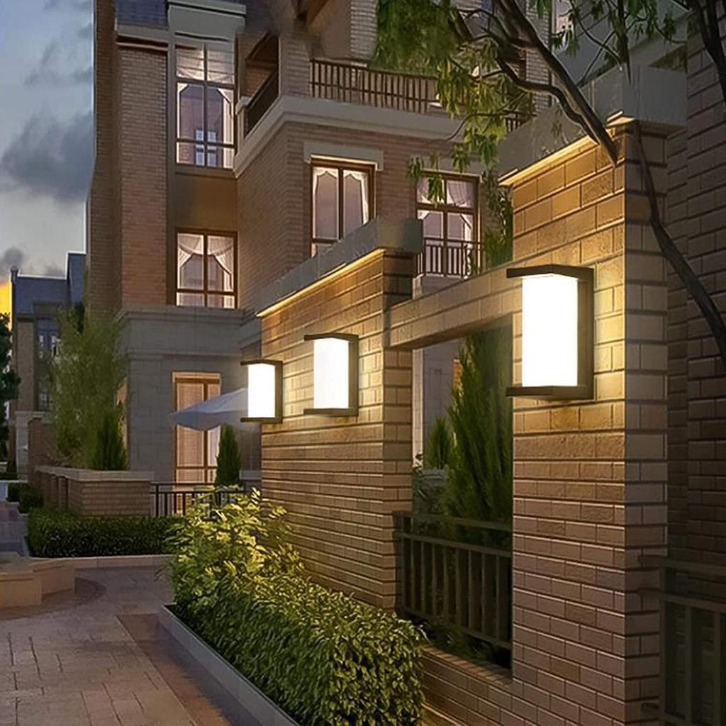 Tniopslife LED Entryway Light, Porch Light, Stylish Wall Lighting, Entryway Light, Rainproof, Energy-Saving LED Gatepost Light, Hallway Lighting