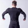 Muscleguys Camisetas de Manga Larga para Hombre para Correr Otoño Cuello Red Algodón Ropa de Gimnasio Ajuste Ceñido Camisetas Deportivas Camisetas de Culturismo Camisetas de Fitness