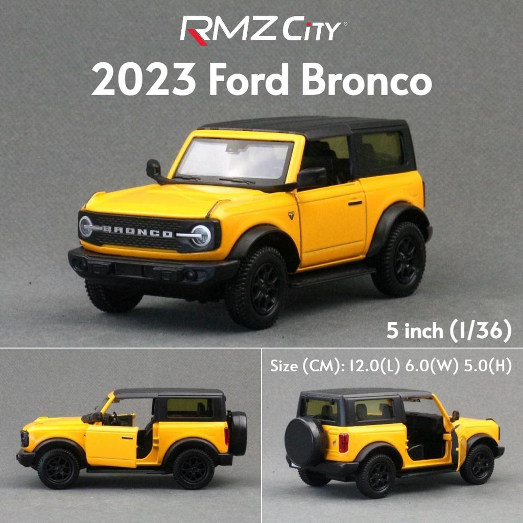 fsbn3 1/36 Ford Bronco Mustang GT F-150 Toy Car Model For Children RMZ CiTY Diecast Metal Miniature Pull Back Collection Gift Kid Boys