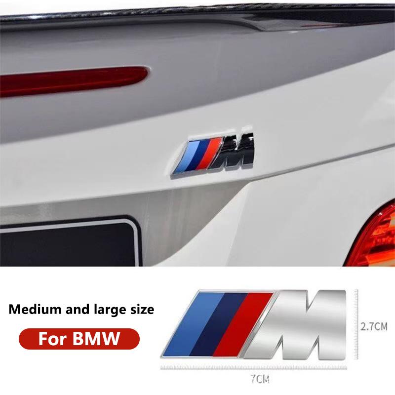 Metal Car Boot Badge Emblem Accessories For BMW M E34 E36 E60 E90 E46 E39 F10 F30 X5 X6 M3 M5 E71 F01 F02 3D Grey Badge Letters