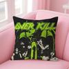 OOverkill Band Cushion Cover Natural Linen Pillow Case DoubleSided Print Decorative Sofa Pillowcase Home Decor Gift