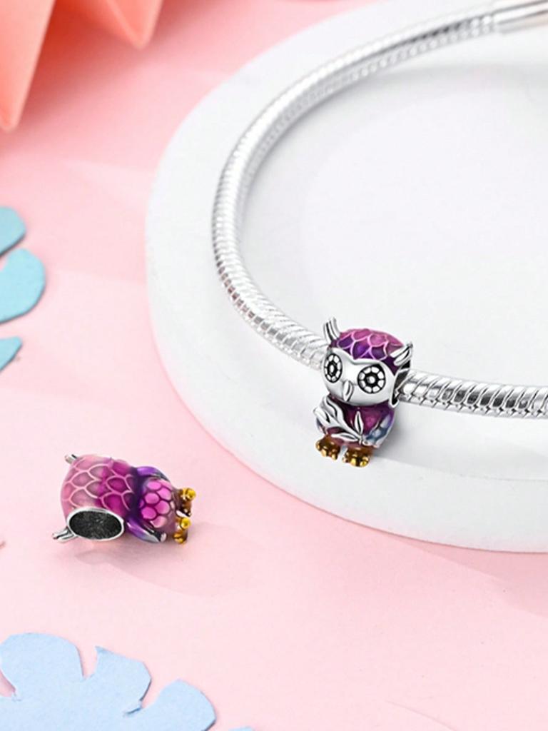 Charm Copper Colors Cute Owl Dog Bead For Original Bracelet Diy Beads Charms Jewellery Making Gift For Women Styfne