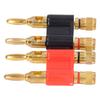 Acogedor 2PCS Stackable Dual Banana Plugs Banana Connectors Brass Banana Jacks for Speaker Wire AWG 2-Way 12-18