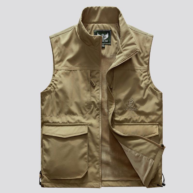 Men's Warm Fleece Vest: Outdoor Casual, Windproof, Plus Velvet, Sleeveless for Autumn and Winter