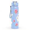 1PC Cute Bunny Floral Easter Pattern 750ml Color Plastic Sports Water Bottle Leakproof Flip Straw Lid Suitable for Sports Office Home Use
