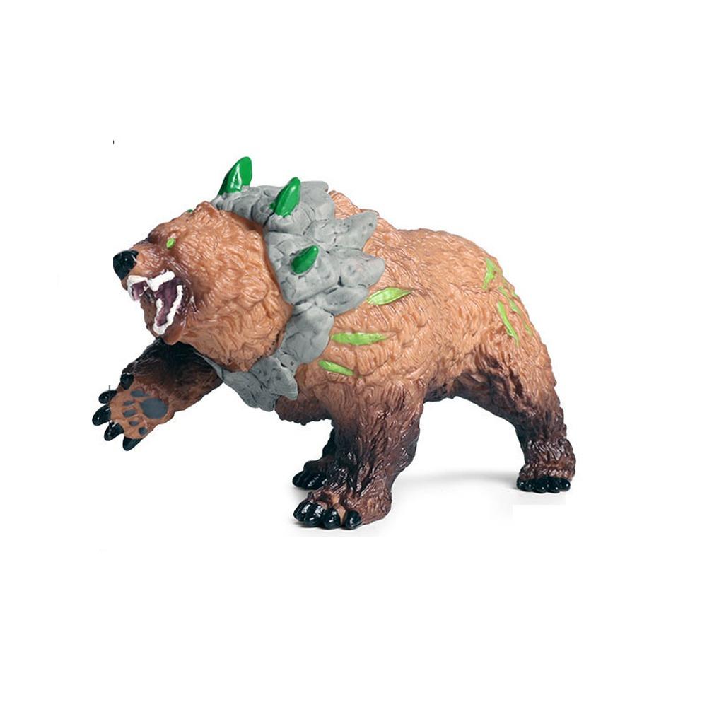 Realistic Brown Bear Figure Toy Wild Desktop Animal Ornament  for Home Decor Office Display