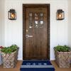Zerbino Nautico Blu Navy con Ancora Salvagente Strisce Stampate Poliestere Lavabile in Lavatrice Solo Acqua Fredda 80x50cm