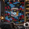Wall Hanging Tapestry Coventry City Football Print Cloth for Living Room Bedroom Home Decor