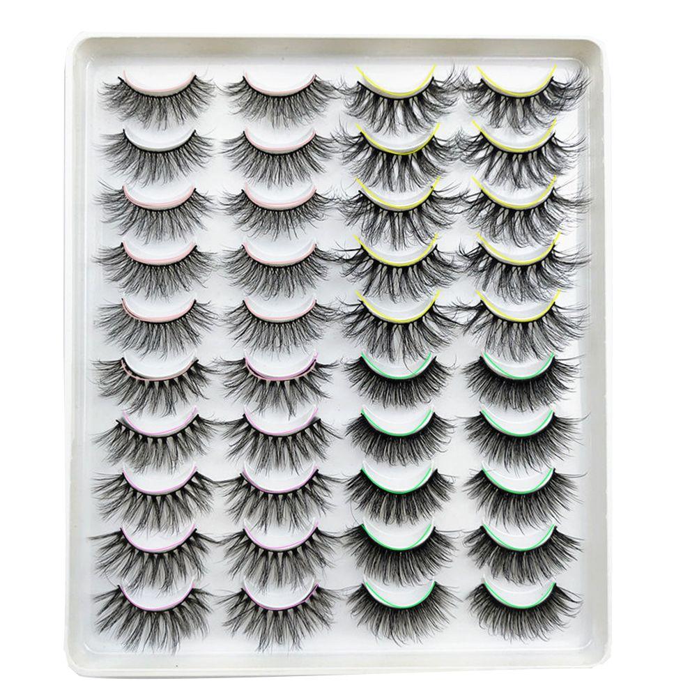 

Fluffies Eye Makeup Tools Criss-cross 3D Mink Lash Eyelashes Extension Thick Long False Eyelashes