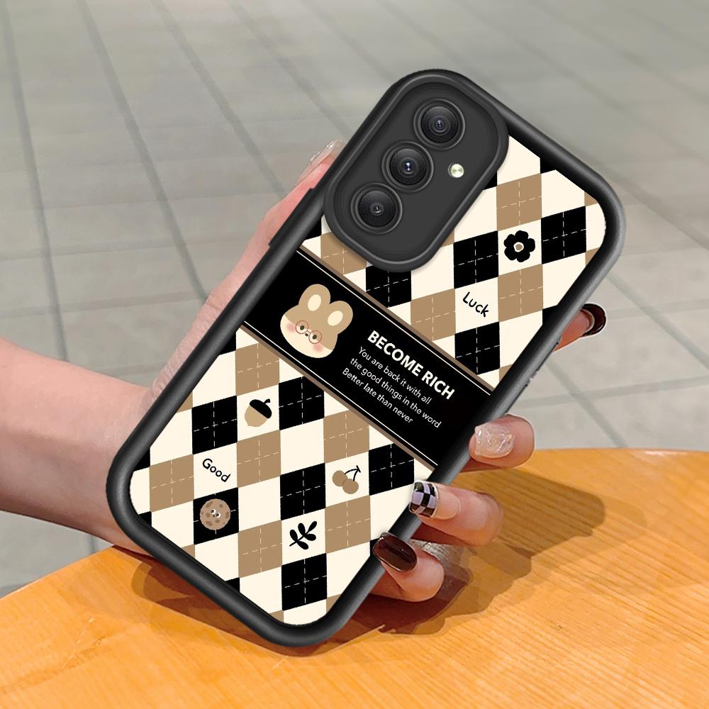 Soft Silicone Square Ladders Cartoon Pattern Full Cover Camera Protection Shockproof Case for Huawei Honor Xiaomi Redmi Samsung