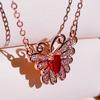 BELLA BOX Classic Pendant Necklaces With Butterfly For Women Charm Wedding Engagement Fine Jewelry