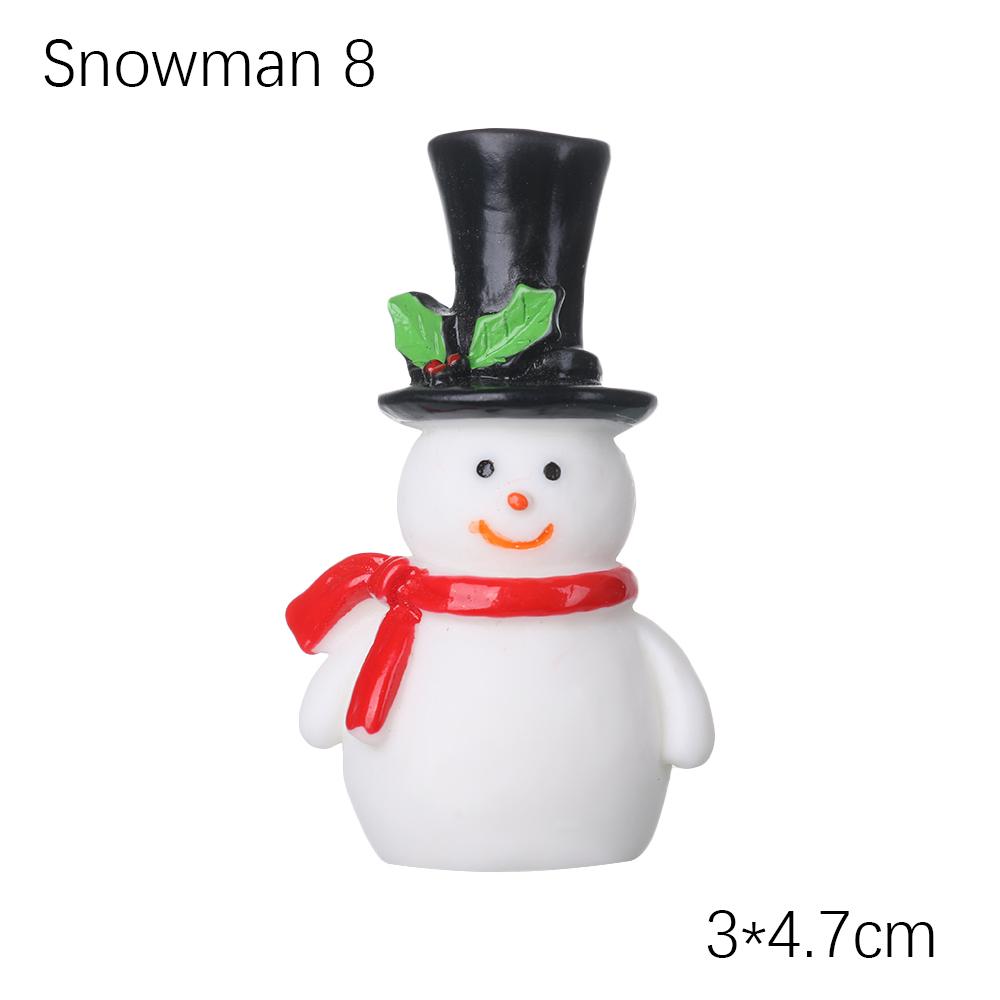 1PC Micro Landscape Toys Fairy Garden Home Decorations Deer Xmas Tree Miniature Snowman Christmas Figurines Santa Claus