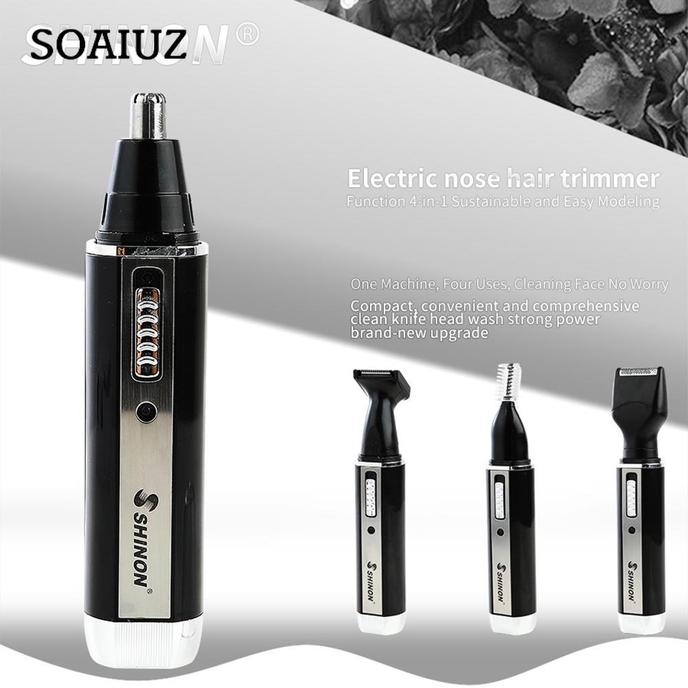 Multi-function Electric Nose Hair Trimmer Mini Razor Nose Hair 4 In 1 Temples Eyebrow Trimming Set