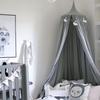 Tenda Tenda a Baldacchino Rotonda per Cameretta Bambini in Morbido Cotone Stile Nordico