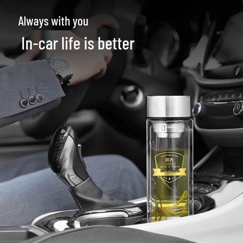 Fuguang G2217 Double Wall Glass Tea Bottle