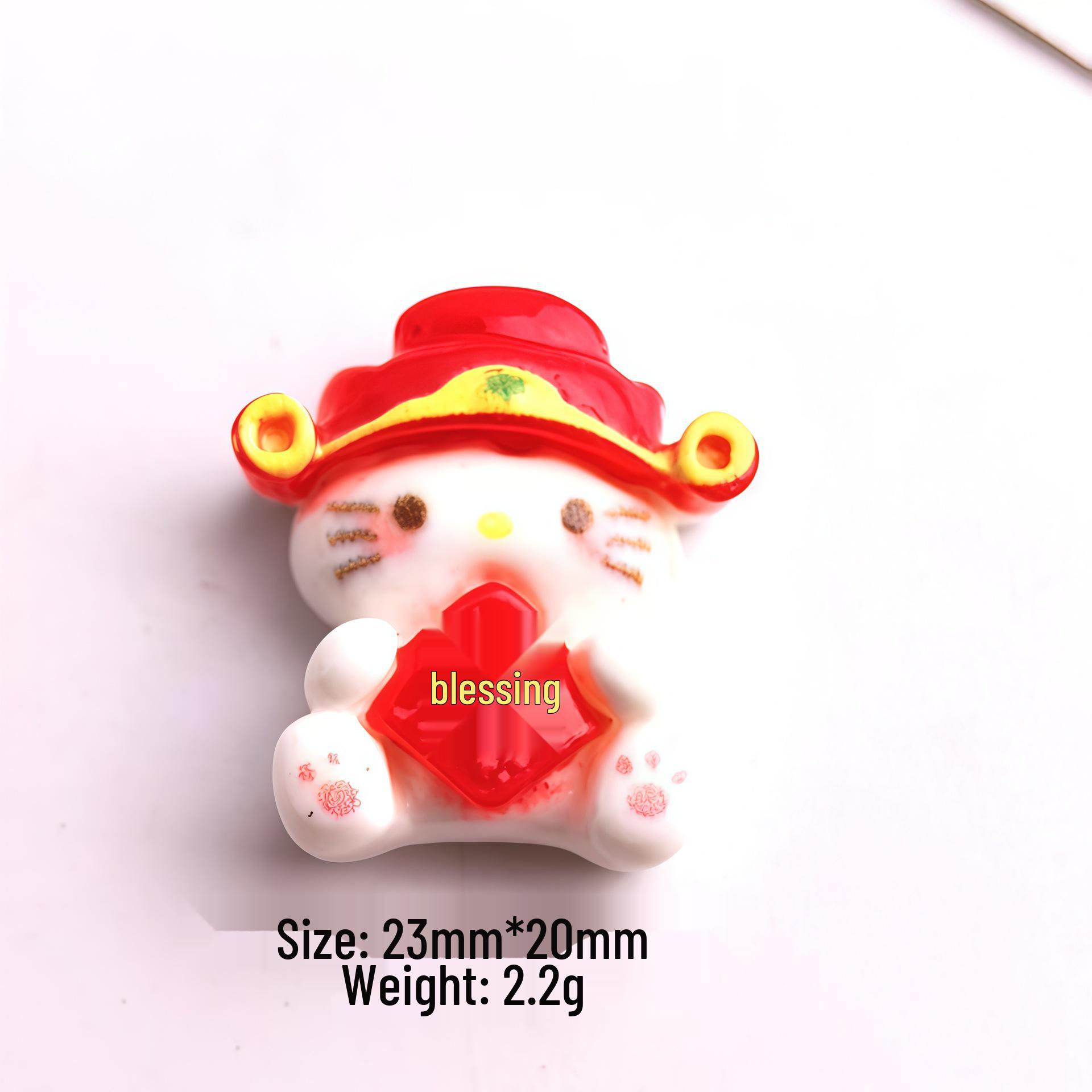 Cartoon DIY Resin Kit: Kitten Cream Glue Hair Clips, Phone Cases, Shoe Buckle & Hair Clip Accessories Small Card