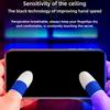 1 Pair Finger Sleeves Thumb Fingertip Covers Anti Slip Luminous Finger Gloves for Mobile Games Sweatproof Thumb Sleeve