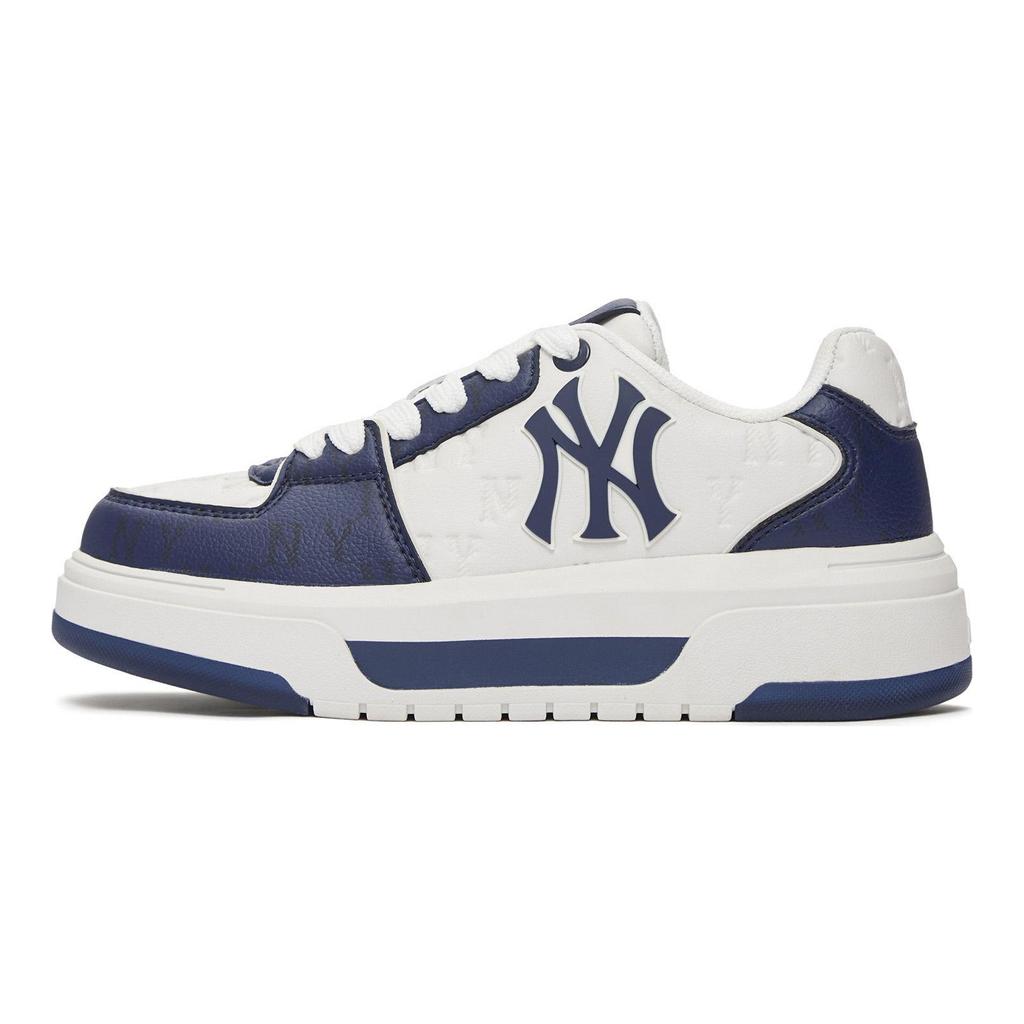 MLB Scarpe da Skateboard New York Yankees Antiscivolo Aumenta Altezza Basse Unisex Blu 3ASXM075N-50NYS