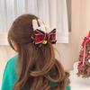 Bow Hair Clip Winter Christmas Shark Clip Women Hair Claws Korean Ponytail Holder Autumn Hairgrip