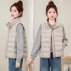 Light cotton clothes, vest jacket for women's new autumn and winter thickened warm sleeveless bread clothes, cotton-padded vest top