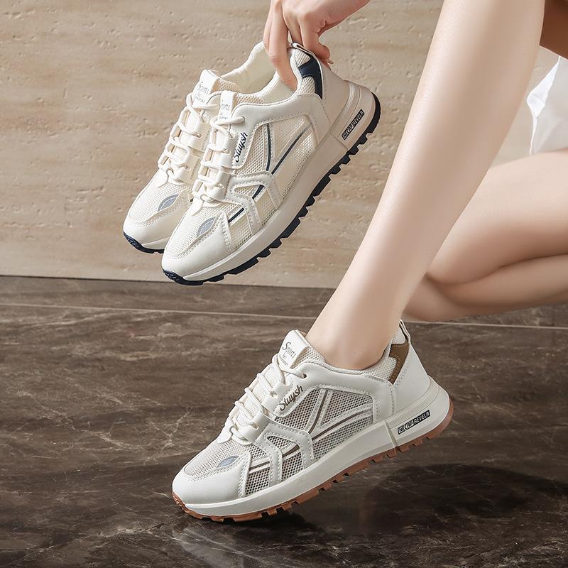 Fashion Women's Designer Shoes Summer Lace-up Breathable Soft Sneakers Woman Non Slip Platform Running Sport Shoe Tenis Basketball Shoes