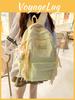 Cute Bowknot Embroidery Student Backpack For Middle School Girls Nylon Schoolbag