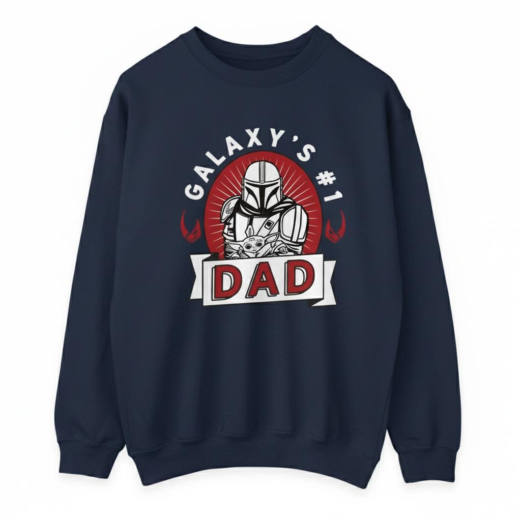 Star Wars Mandalorian Herren Galaxy Papa Sweatshirt