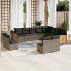 VidaXL Garden Lounge Set with Cushions 12 Pcs, Patio Sofas, Patio Furniture Set, Outdoor Furniture, Grey 3228153
