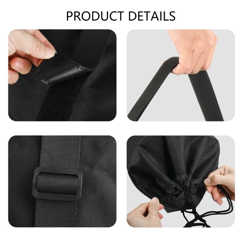 45 Inch Tripod Shoulder Bag Featuring Reinforced Handle Multipurpose Front Compartment Adjustable Drawstring Design