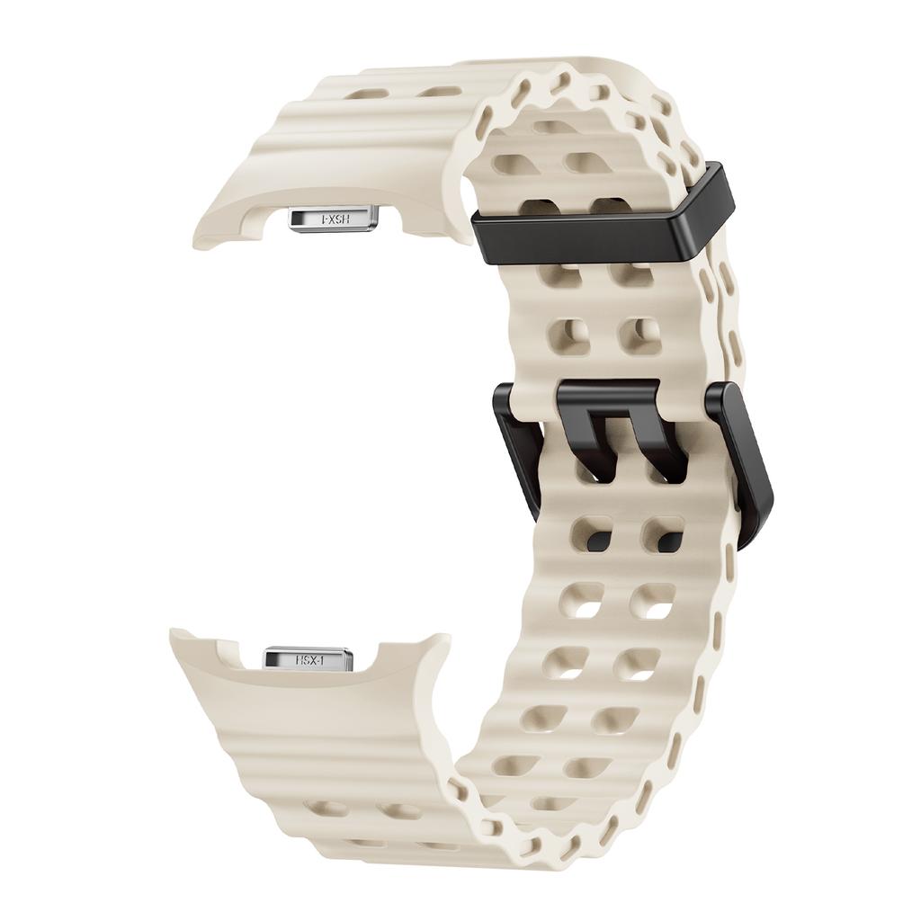 Sports Silicone Strap For Samsung Galaxy Watch 8 40 44mm Marine One-Tone Band Bracelet For Galaxy 8Classic 46MM Rubber Watchband