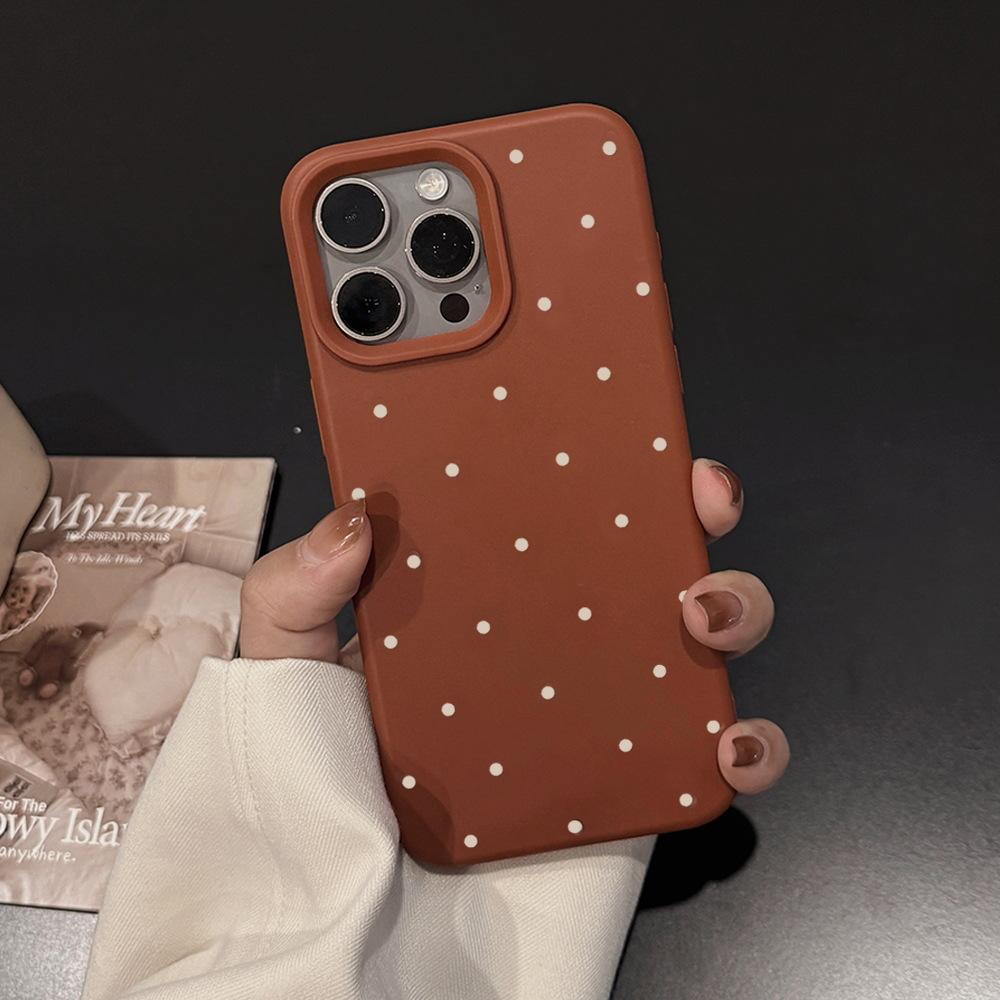 Husă simplă cu buline pentru telefon pentru iPhone 16 iPhone 16 Pro Max