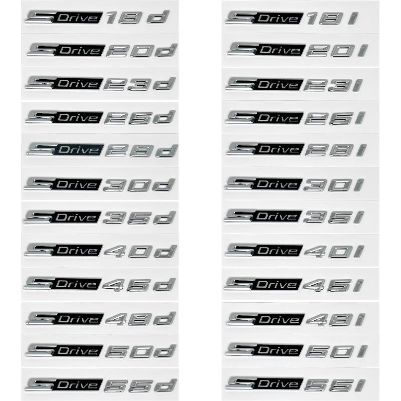 3D Xdrive 20d 30d 35d 40d 50d 20i 25i 30i Emblema De Guardabarros De Coche Pegatina De Insignia De Maletero Para BMW X1 X3 X4 X5