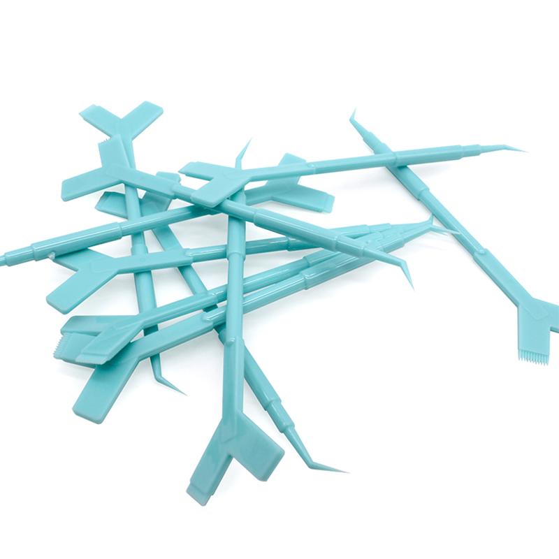 10 ks opakovane použiteľných plastových paličiek na mihalnice na predlžovanie mihalníc Tvar Y Hrebeň Lash Lifting Curler Aplikátor Štetce na make-up