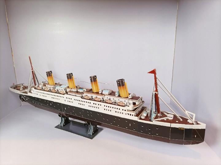 Puzzle 3D Titanic Statek Premium Dla Dzieci I Dorosłych Duży 88Cm 282El.