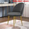 Chair Velvet Duckbill Cover Round Bottom Stool Back Dinning Makeup Elastic Big